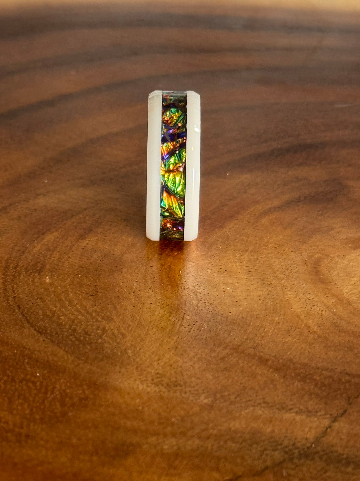 Ceramic Ring size 9, 8mm wide