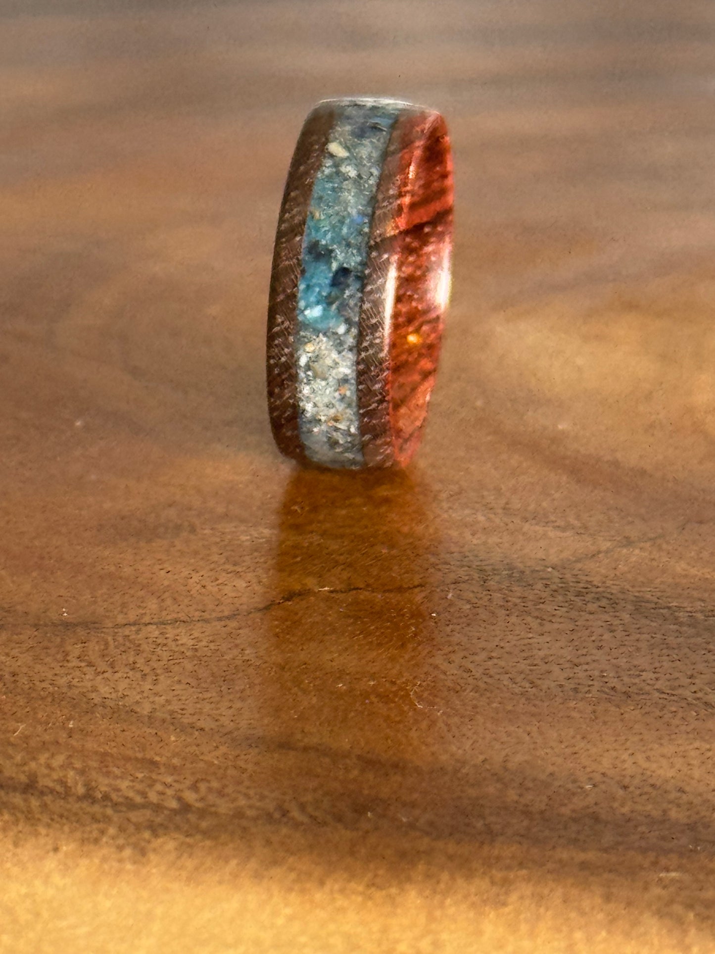 Brazilian Rosewood Ring size 10, 8mm wide