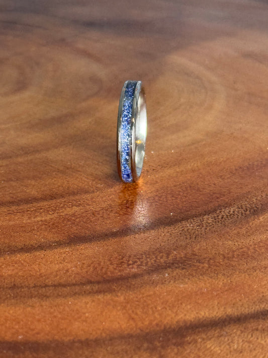 Starlite sky ring size 8, 4mm wide